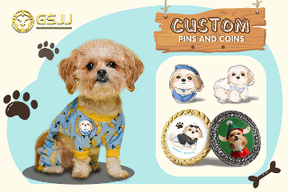 Custom coins and pins for Malchi dogs